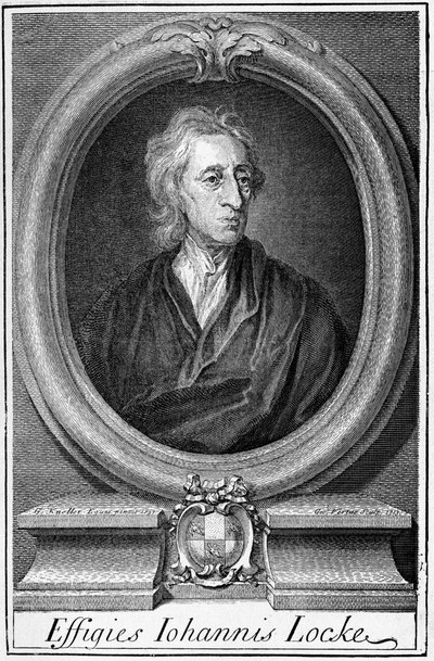 Retrato de John Locke (1632 - 1704), filósofo inglês. de Unknown artist