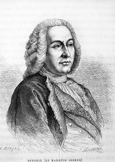 Retrato de Joseph François Dupleix (1697-1763), administrador colonial francês de Unknown artist