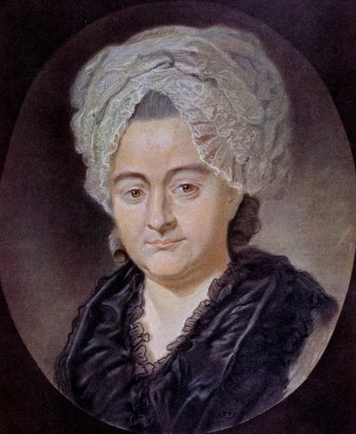 Retrato de Katharina Elisabeth Textor (desenho) de Unknown artist