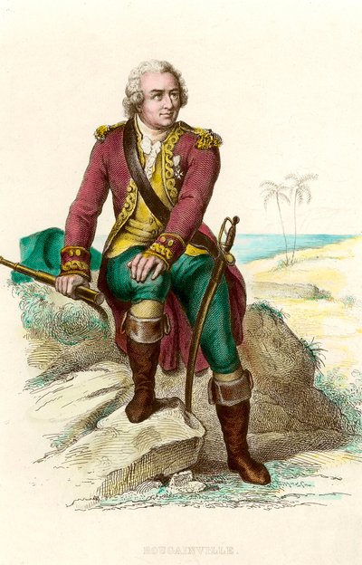 Retrato de Louis Antoine, Conde de Bougainville (1729 - 1811) Navegador francês. Gravura do século XIX. Col. Vai. de Unknown artist