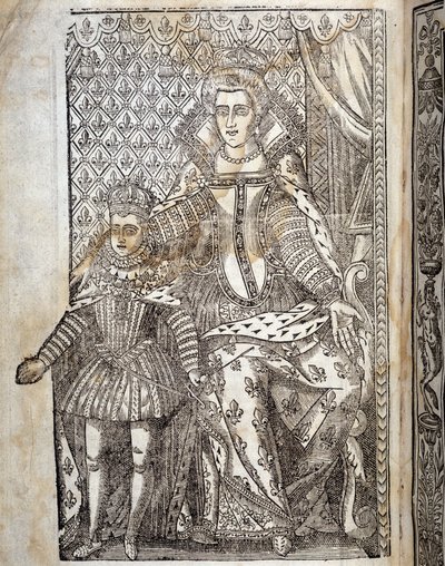 Retrato de Luís XIII criança e Maria de Médicis. de Unknown artist