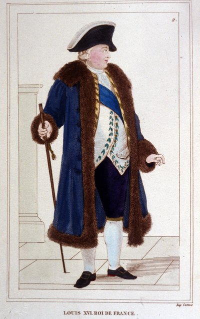 Retrato de Luís XVI (1754 - 1793) Gravura de 1830 de Unknown artist