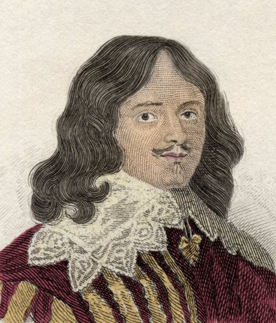 Retrato de Lucius Cary (cerca de 1610-1643), 2° Visconde Falkland, político, militar e escritor inglês. Gravura do século XIX. de Unknown artist