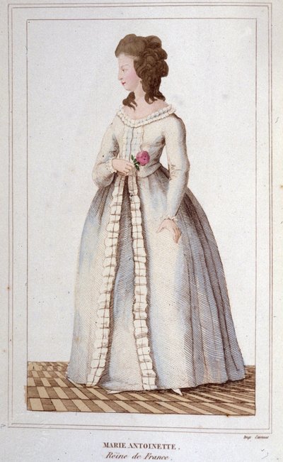 Retrato de Maria Antonieta (1755-1793) Gravado em 1830 de Unknown artist