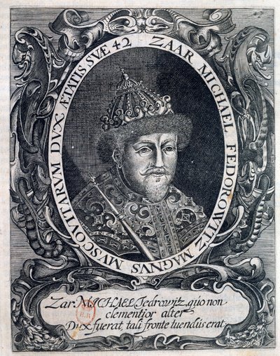 Retrato de Miguel III, Czar da Rússia (Mikhael Romanov de Unknown artist