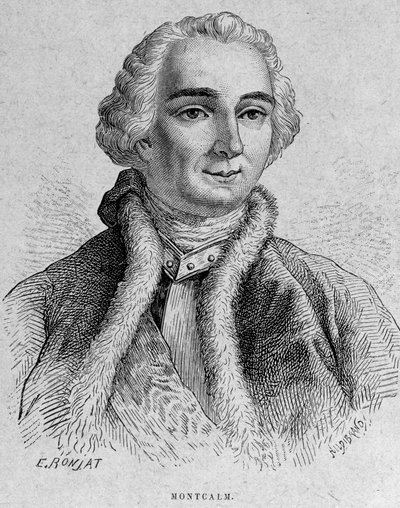 Retrato de Montcalm, General Francês (1712 - 1759) de Unknown artist