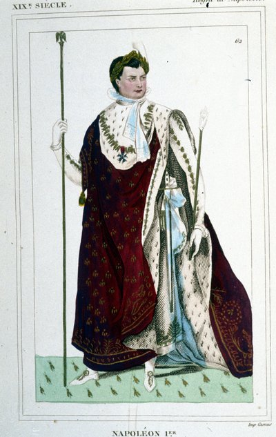 Retrato de Napoleão I (1769 - 1821) com o traje do Imperador. de Unknown artist
