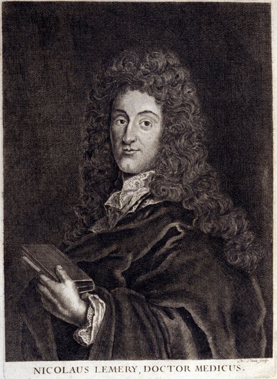 Retrato de Nicolas Lemery (1645 - 1715), farmacêutico e farmacêutico francês. de Unknown artist