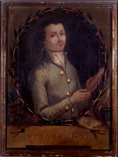 Retrato de Ottavio Bossi, compositor italiano (pintura) de Unknown artist