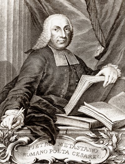 Retrato de Pietro Trapassi, chamado Pietro Metastasio (Metastase) (1698-1782) Poeta e libretista italiano de Unknown artist