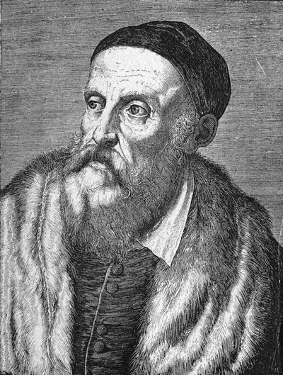 Retrato de Tiziano Vecellio (O Ticiano) (1490 - 1576) de Unknown artist