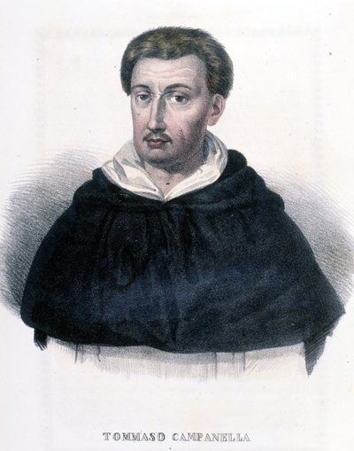 Retrato de Tommaso Campanella (1568-1639), filósofo italiano. de Unknown artist