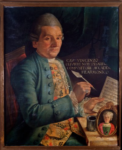 Retrato de Vincenzo Olivieri, compositor italiano (pintura de Unknown artist