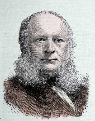 Retrato de Werner von Siemens (1816-1892), engenheiro e industrialista alemão. de Unknown artist