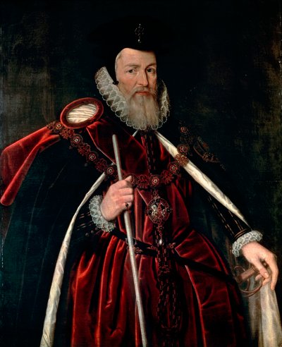 Retrato de William Cecil Barão de Burghley de Unknown artist