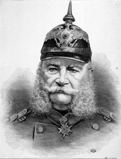 Retrato de Guilherme Friederich Ludwig 1º, Rei da Prússia e Imperador da Alemanha (1797-1888). de Unknown artist