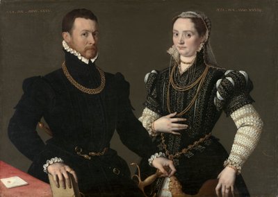 Retrato de um casal de Unknown artist