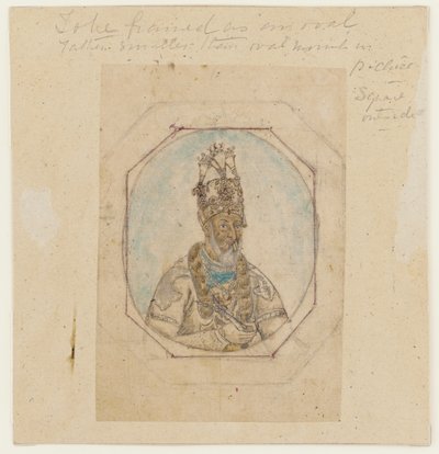 Retrato de um governante Mughal de Unknown artist