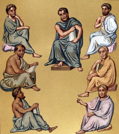 Retrato de diferentes médicos gregos (filósofos). de Unknown artist