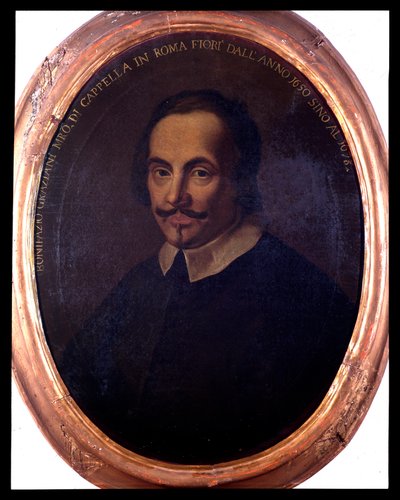 Retrato do compositor italiano Bonifazio Graziani (1604/1605-1664) Pintura anônima. Século XVIII. Bolonha, Civico museo Museo Bibliografico de Unknown artist