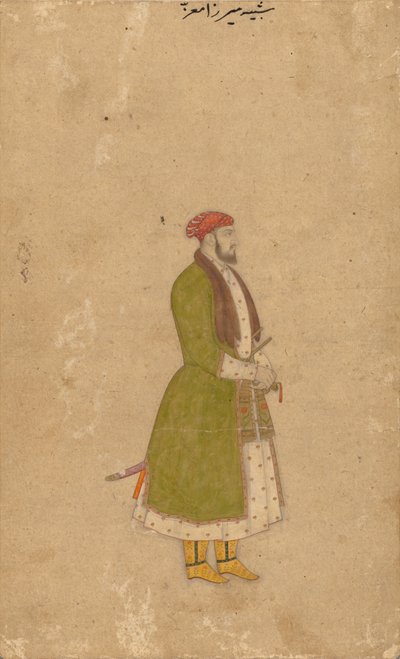 Retrato do cortesão Mirza Muizz de Unknown artist