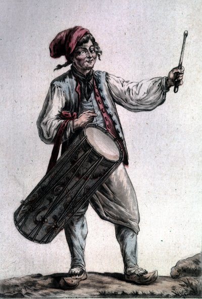 Retrato do Julgamento do tenor francês Antoine (1736 - 1795) no papel de Pêre la Joie em "The Harvesters" de André Modeste Grétry (1741 - 1813), Paris 1787 de Unknown artist