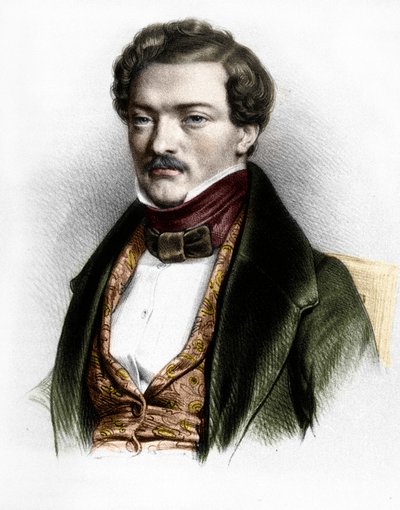 Retrato do tenor francês Gilbert-Louis Duprez de Unknown artist