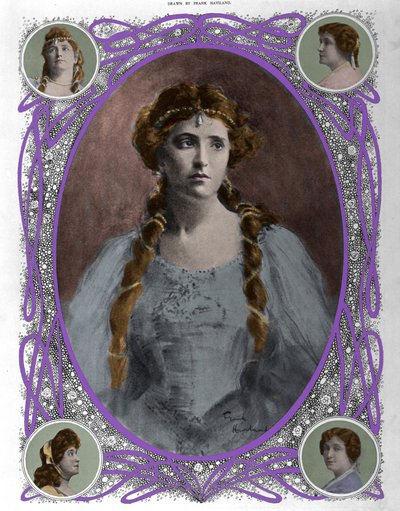 Retrato da cantora Nellie (Nelly) Melba (1861-1931) Final do século XIX de Unknown artist