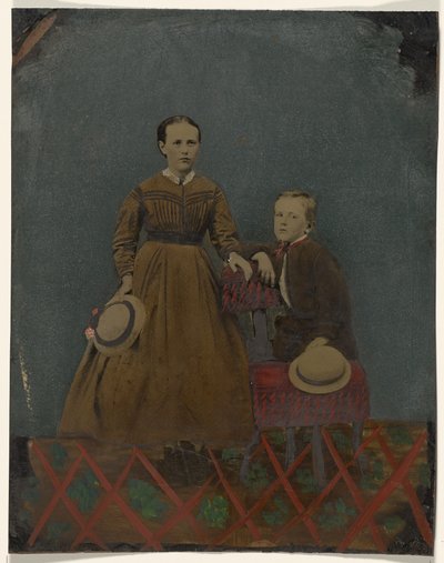 [Retrato de rapaz e rapariga]. de Unknown artist
