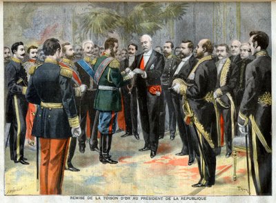Entrega do Tosão de Ouro ao Presidente da República Felix Faure de Unknown artist