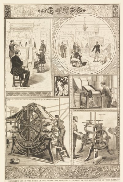 Processos de Produção de Papel de Parede de Unknown artist