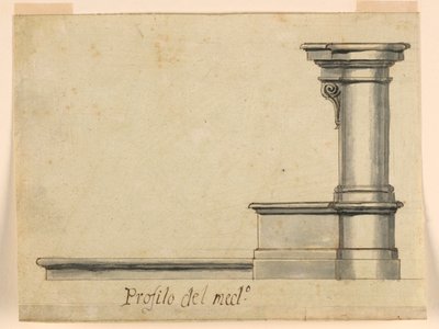 Projeto: Vista lateral do banco de oração, -2586 de Unknown artist