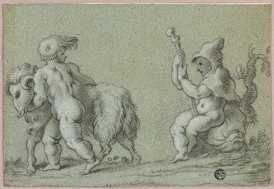 Putti como pastor de cabras de Unknown artist