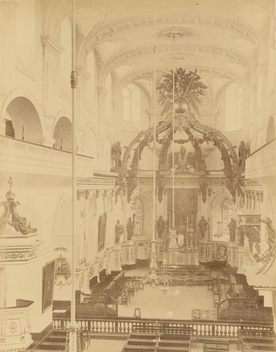 Quebeque, no interior da catedral de Unknown artist