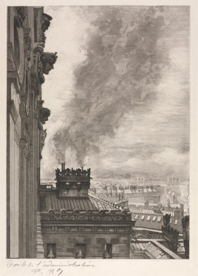 Telhados do prédio da administração de Unknown artist