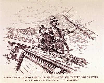 Rudyard Kipling: "Captains courageous", New York 1899 (gravura) de Unknown artist