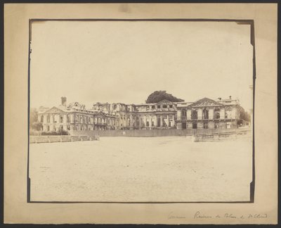 [Ruínas do Castelo de Saint-Cloud] de Unknown artist