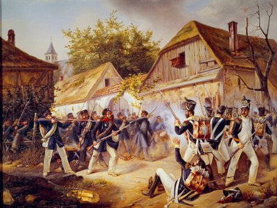 Campanha Russa: "A rendição das tropas de Vandamme à Batalha de Culm (Kulm) em 30/08/1813" 1813 Paris, Museum of the Armee de Unknown artist