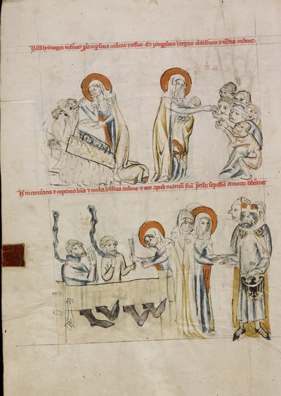 Santa Edviges Cuidando dos Doentes; Santa Edviges Cuidando dos Presos de Unknown artist
