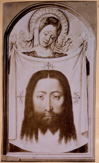Santa Verônica mostrando a mortalha com o rosto de Cristo, da ap. Flandres, do século XV. de Unknown artist