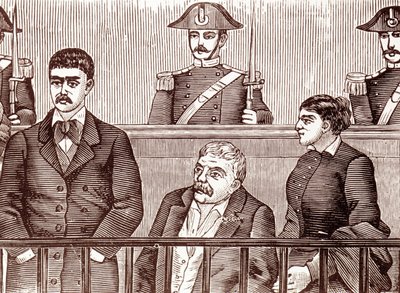 Cena do caso de um membro da Máfia em 1860 de Unknown artist