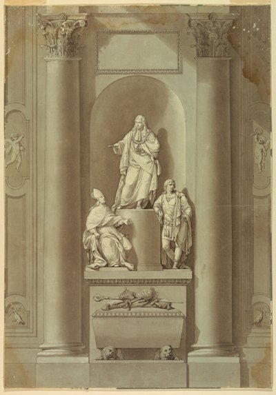 Monumento Sepulcral dos três últimos Stuarts de Unknown artist