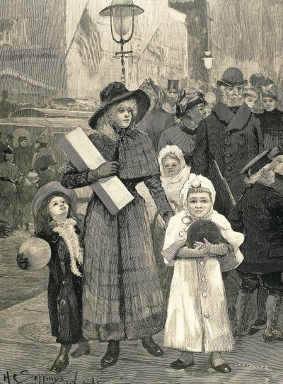 Shopping New York (1891). de Unknown artist