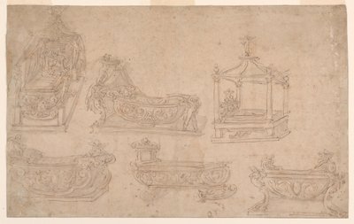 Seis designs para cama de criança de Unknown artist