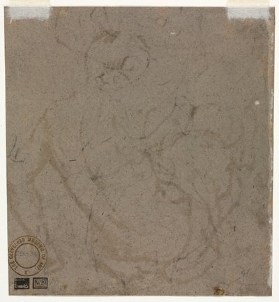 Esboço (verso) de Unknown artist
