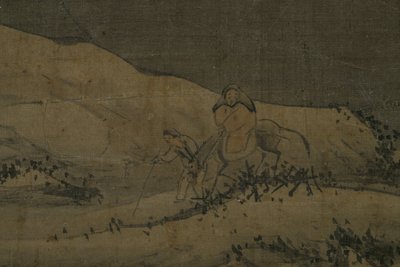 Paisagem de neve, entre 1368 e 1644 (tinta, seda) de Unknown artist
