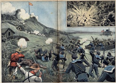 Guerra Hispano-americana ou Guerra da Independência de Cuba (1868-1898) entre Espanha e América do Norte de Unknown artist