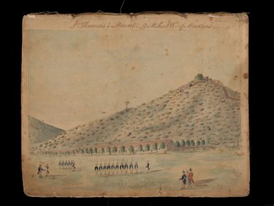  Monte de St Thomas, 9 milhas SW de Madras de Unknown artist