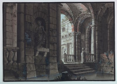 Cenário, Ruínas Antigas, Interior de Unknown artist