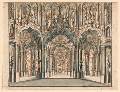 Design de palco, Arcaded Palace Hall de Unknown artist